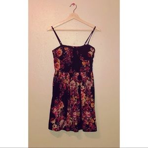 Flower Navy Dress